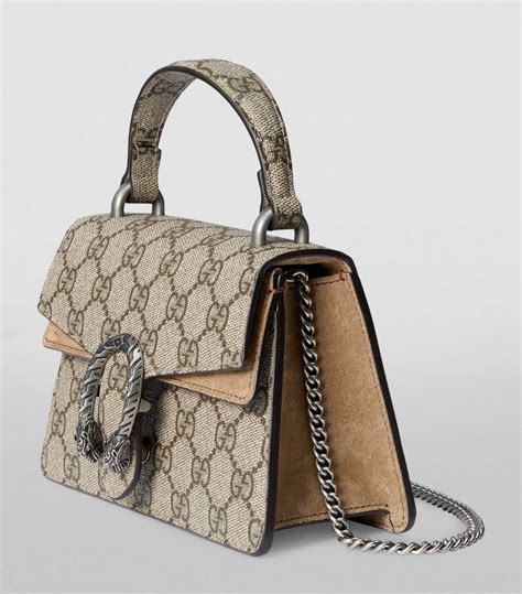 gucci dionysus blooms mini 同款|Dionysus mini top handle bag in light brown suede .